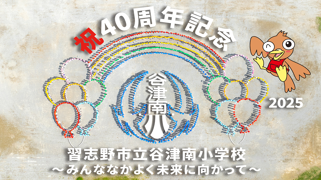 学校航空写真　40周年記念のサムネイル